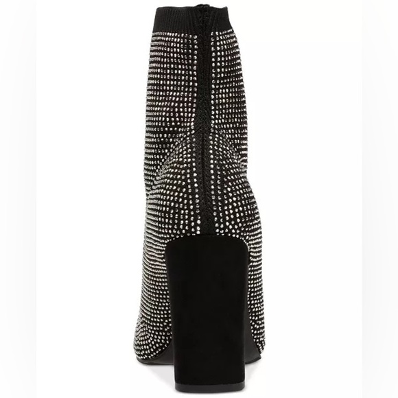 Rhinestone Boots Sock Booties Size 7 - Picture 3 of 6